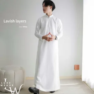 Premium Indonesian Thobe - White